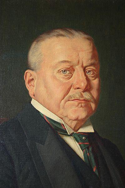 unknow artist Oil painting portrait of Emil Belzer. The picture is being hosted by the Staatsarchiv Sigmaringen.